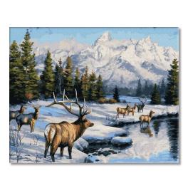 PC4050755 Painting by numbers - Deer in winter