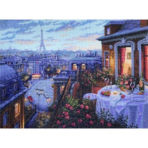 MER K-188 Cross stitch kit - Paris evening deja vu