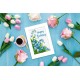 ZU 10678 Cross Stitch Kit - Postcard - Gratulerer med dagen
