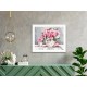 AN 10461 Tapestry Aida - Porcelain peonies