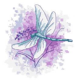 W 10463 Cross stitch pattern PDF - Dragonfly