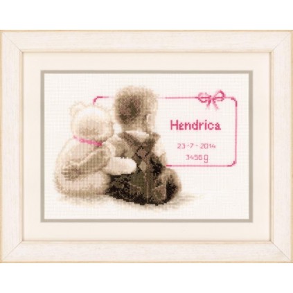 VPN -0021672 Cross Stitch Kit - το αγαπημένο μου Teddy