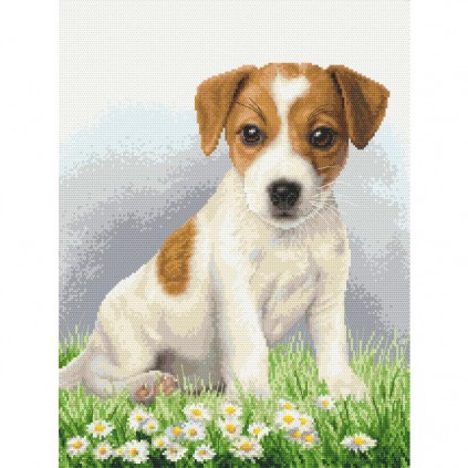 Um 10339 Tapestry Aida - Terrier Puppy