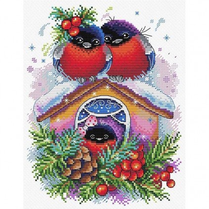 MP M -440 Cross Stitch Kit - Winter House