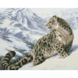 M AZ-1520 Diamond painting kit - Snow leopard