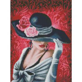 M AZ-1504 Diamond painting kit - Lady rose