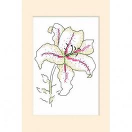 S 10227 Cross stitch pattern for smartphone - Occasional card - Lily
