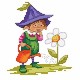 S 10039 Kreuzstichmuster für Smartphone - Spring Gnome