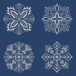 S 8820 Cross stitch pattern for smartphone - Snowflakes