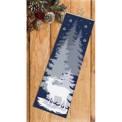 S 10646 Cross Stitch Pattern for Smartphone - Snow Deer