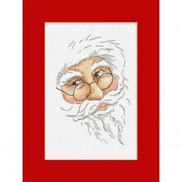 S 10150 Cross stitch pattern for smartphone - Card with Santa Claus