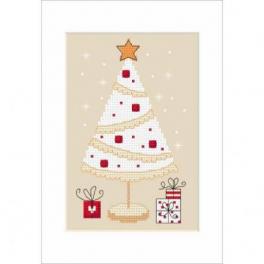 S 8791 Cross stitch pattern for smartphone - Christmas card - Christmas tree