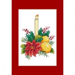S 10298-01 Cross stitch pattern for smartphone - Card - Christmas table decoration