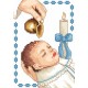 S 4925-02 Padrão de ponto cruzado para smartphone - Card - Batismo de menino