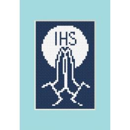 S 8420 Cross stitch pattern for smartphone - Holy communion card - Hands