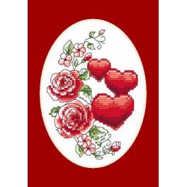 S 4996-01 Cross stitch pattern for smartphone - Greeting card - Best wishes