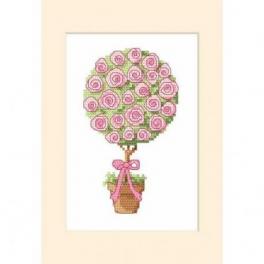 S 8796 Cross stitch pattern for smartphone - Greeting card - Sapling