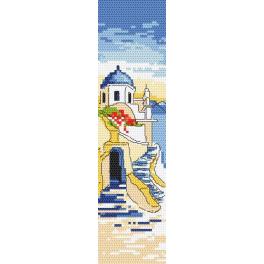 S 10186 Cross stitch pattern for smartphone - Bookmark - Greetings from Greece