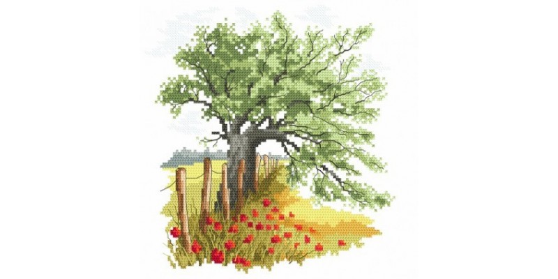 Cross stitch kit - In palms - kitten - Coricamo