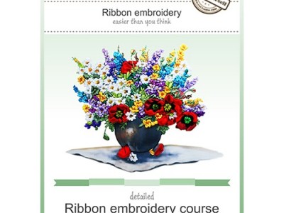 Free ribbon embroidery course